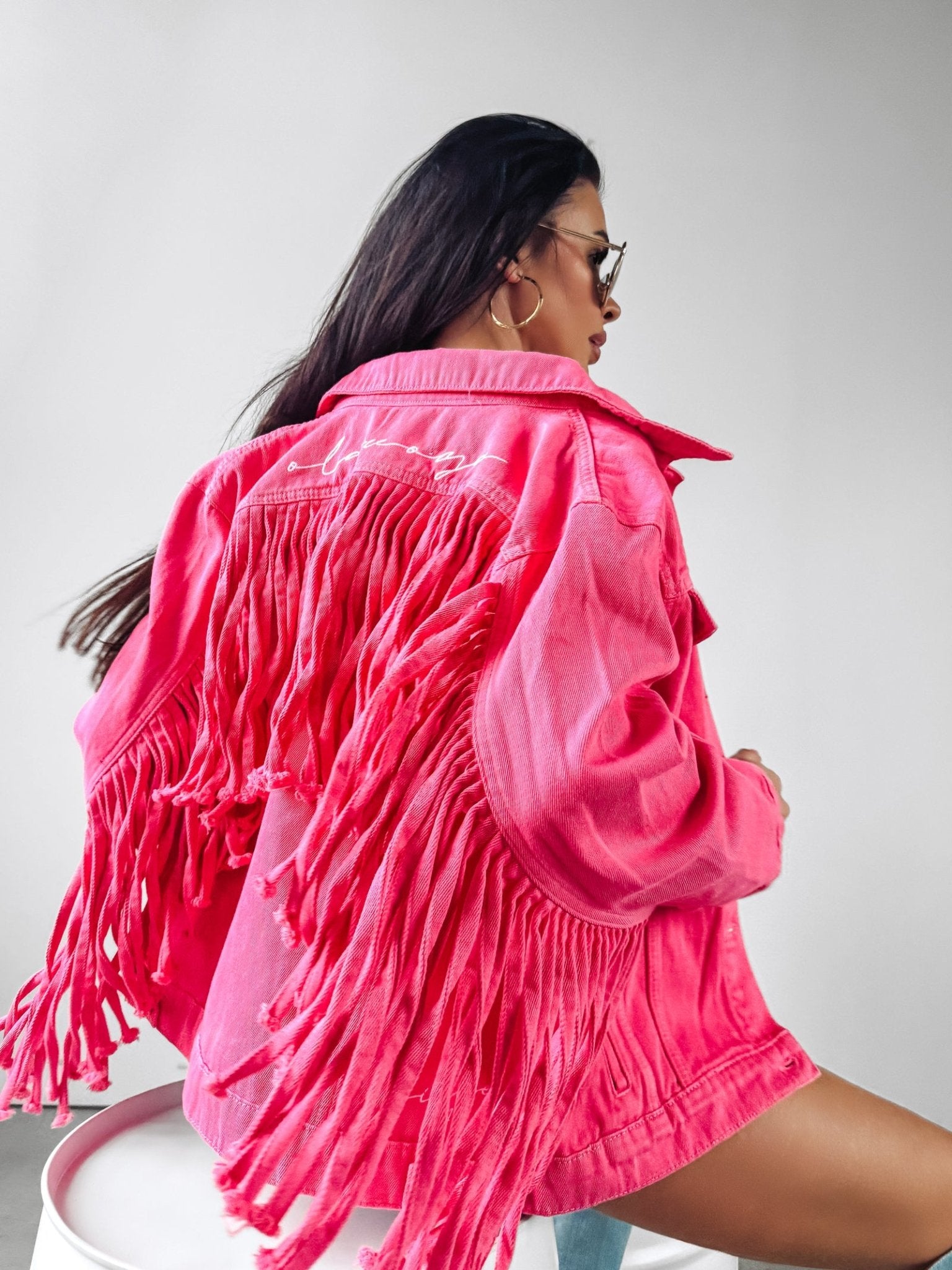 O la voga Sanil Jeans Jacket Western Style - Valentina Boutique