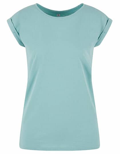 Build Your Brand Ladies` Extended Shoulder Tee