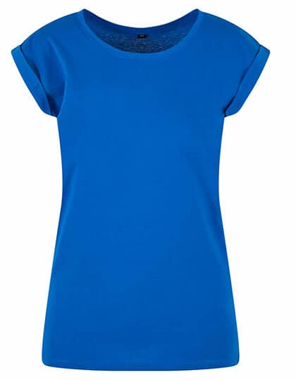 Build Your Brand Ladies` Extended Shoulder Tee