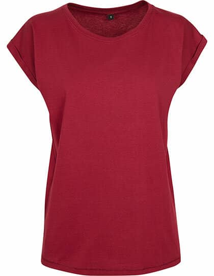 Build Your Brand Ladies` Extended Shoulder Tee