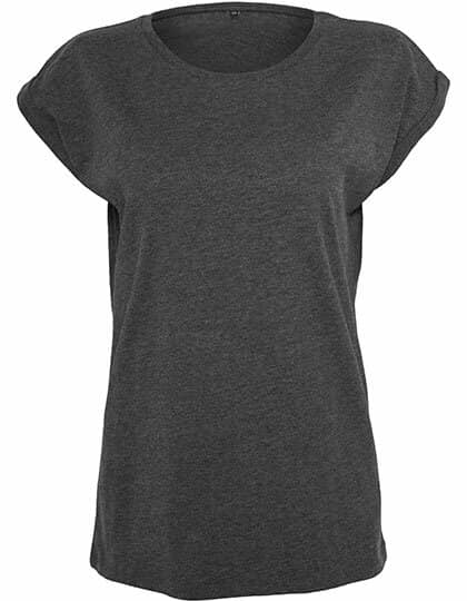 Build Your Brand Ladies` Extended Shoulder Tee