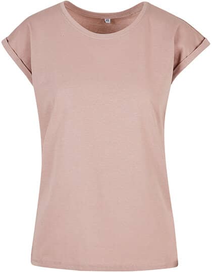 Build Your Brand Ladies` Extended Shoulder Tee