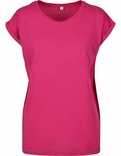 Build Your Brand Ladies` Extended Shoulder Tee