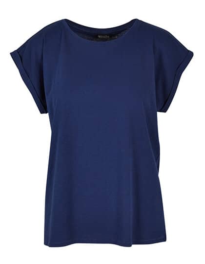 Build Your Brand Ladies` Extended Shoulder Tee