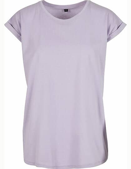 Build Your Brand Ladies` Extended Shoulder Tee