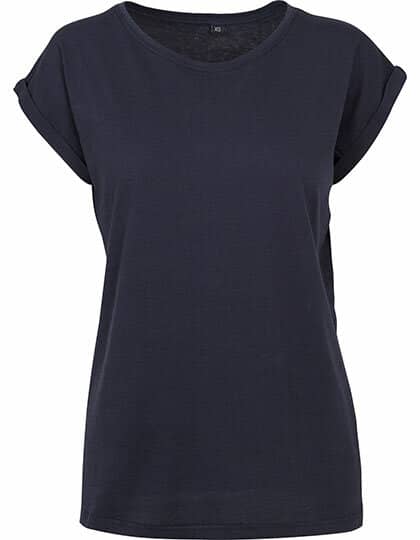 Build Your Brand Ladies` Extended Shoulder Tee