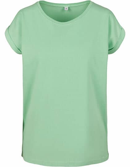Build Your Brand Ladies` Extended Shoulder Tee