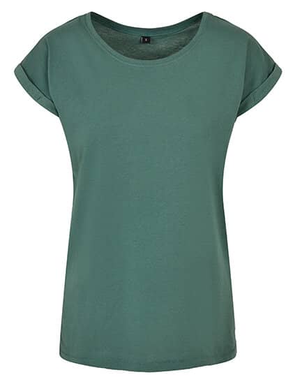 Build Your Brand Ladies` Extended Shoulder Tee