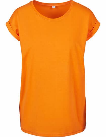 Build Your Brand Ladies` Extended Shoulder Tee