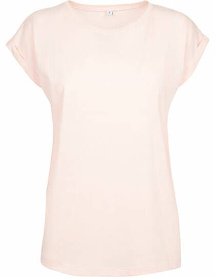 Build Your Brand Ladies` Extended Shoulder Tee