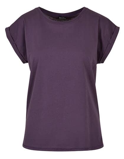 Build Your Brand Ladies` Extended Shoulder Tee