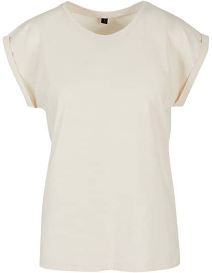 Build Your Brand Ladies` Extended Shoulder Tee