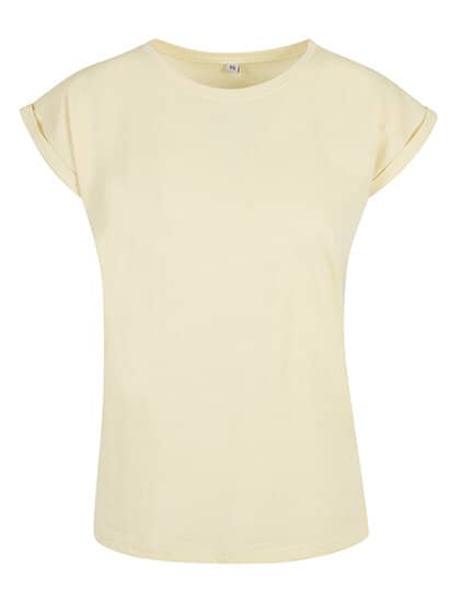 Build Your Brand Ladies` Extended Shoulder Tee