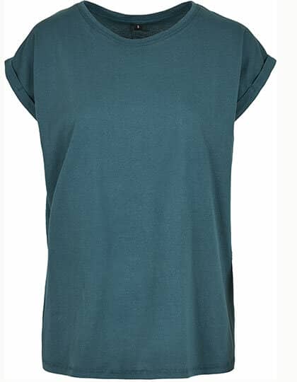 Build Your Brand Ladies` Extended Shoulder Tee