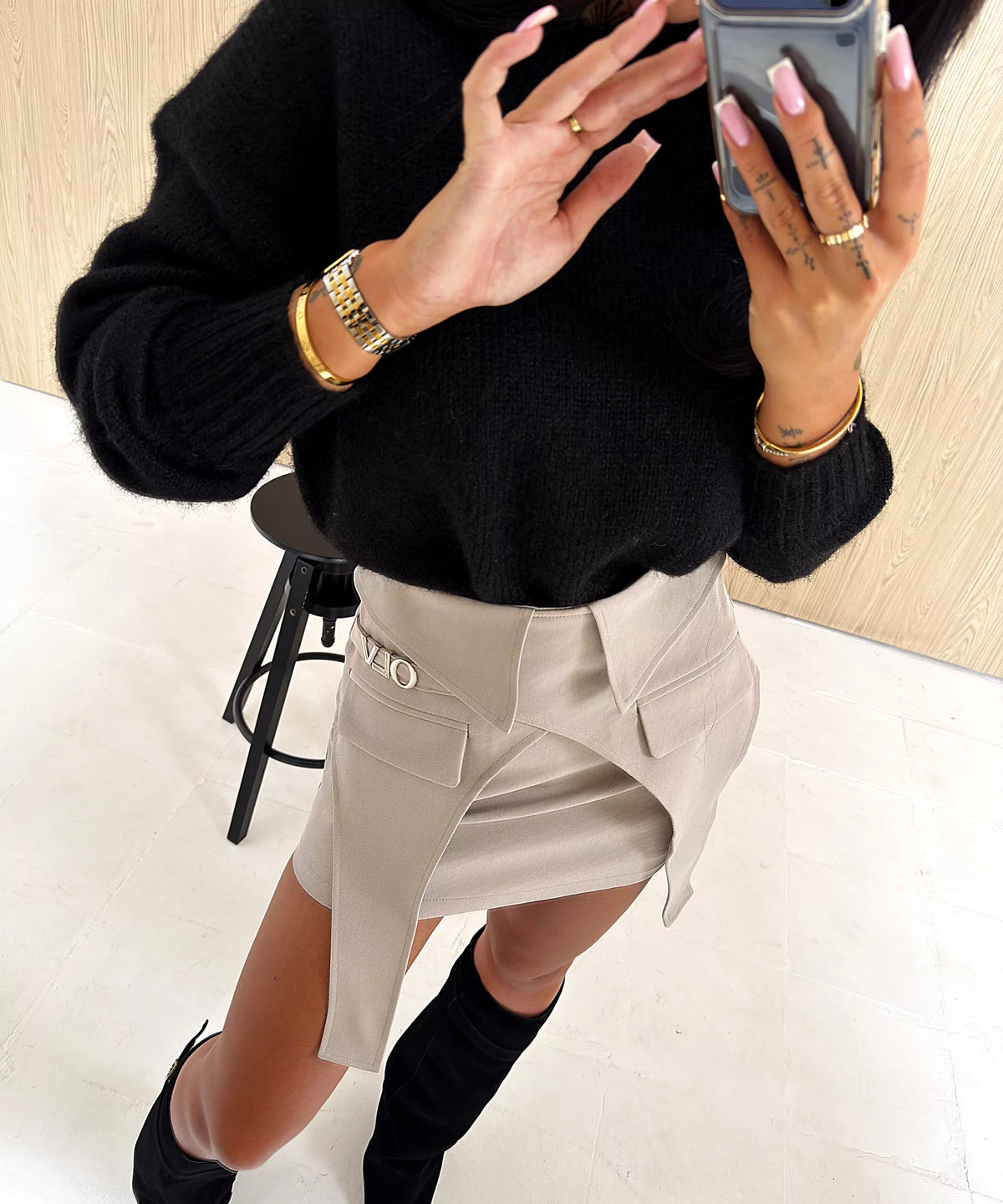 O la Voga Damen Rock "Folded"