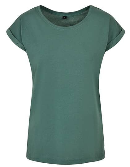 Build Your Brand Ladies` Extended Shoulder Tee - Valentin Boutique & Design