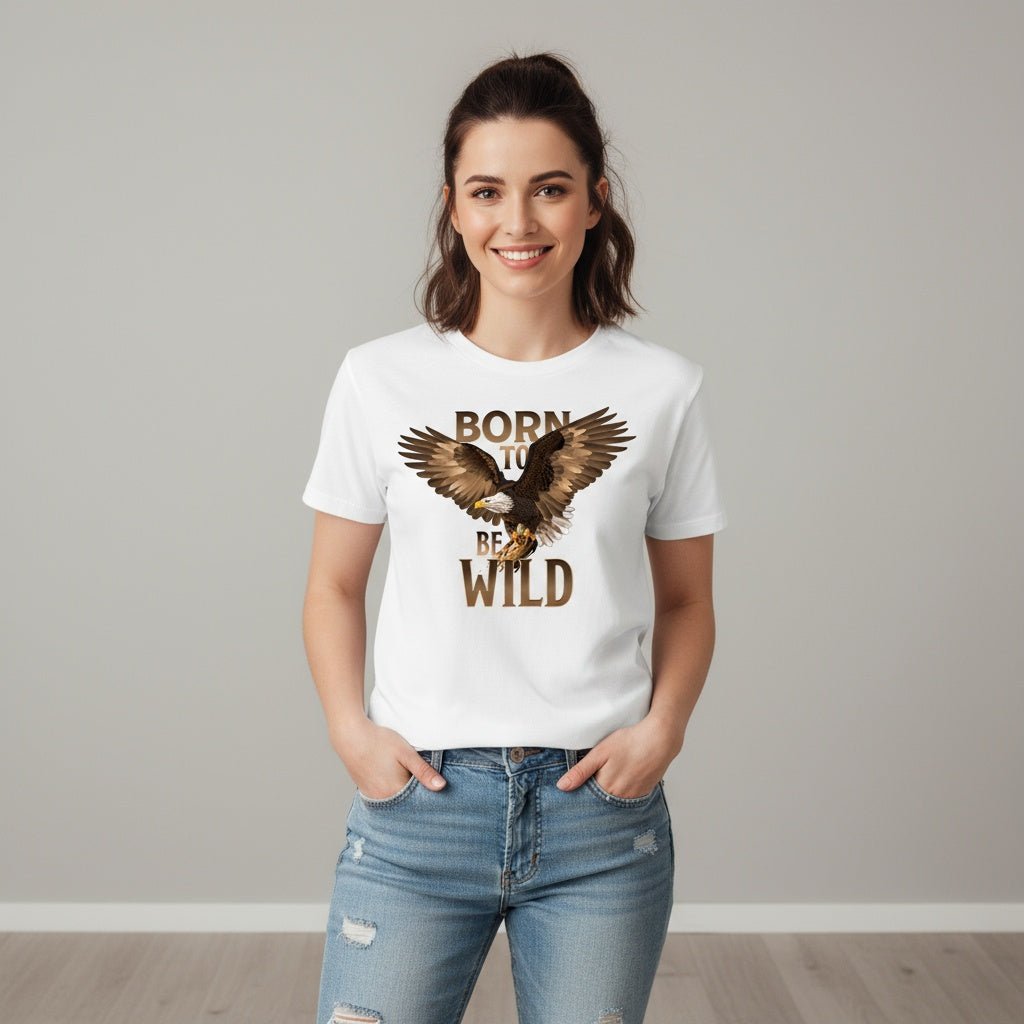 Custom Design Damen T-shirt 'Born to be Wild' - Valentina Boutique