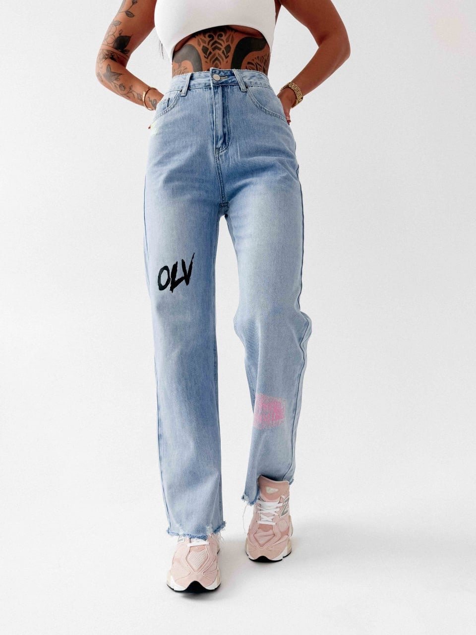 O la voga Damen Jeanshose 'Vivid' - Valentin Boutique & Design
