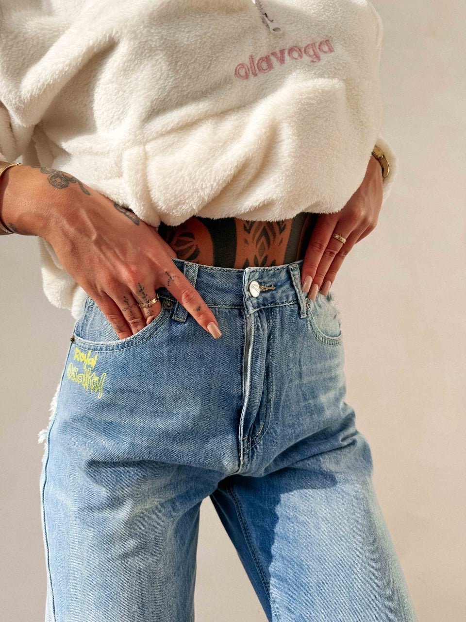 O la voga Damen Jeanshose 'Vivid' - Valentin Boutique & Design