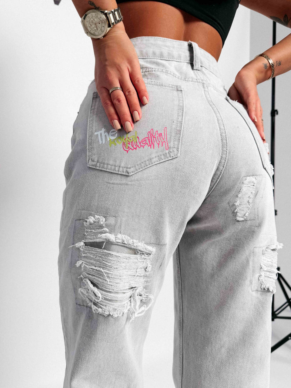O la voga Damen Jeanshose 'Vivid' - Valentin Boutique & Design