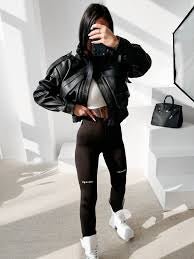 O la voga Damen Leggings 'Tactile' - Valentin Boutique & Design