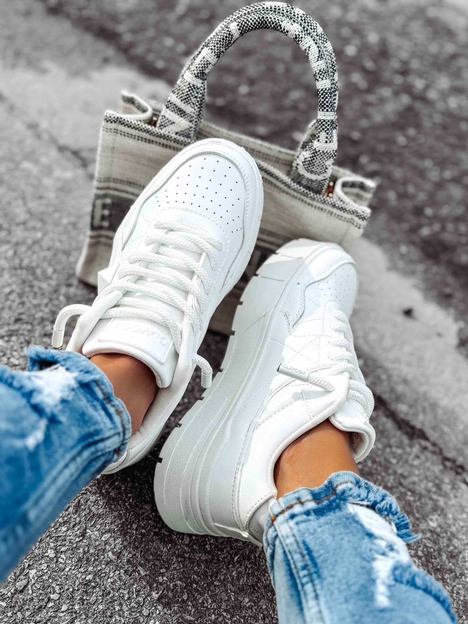 O la voga 'Off White' Shoes - Valentina Boutique