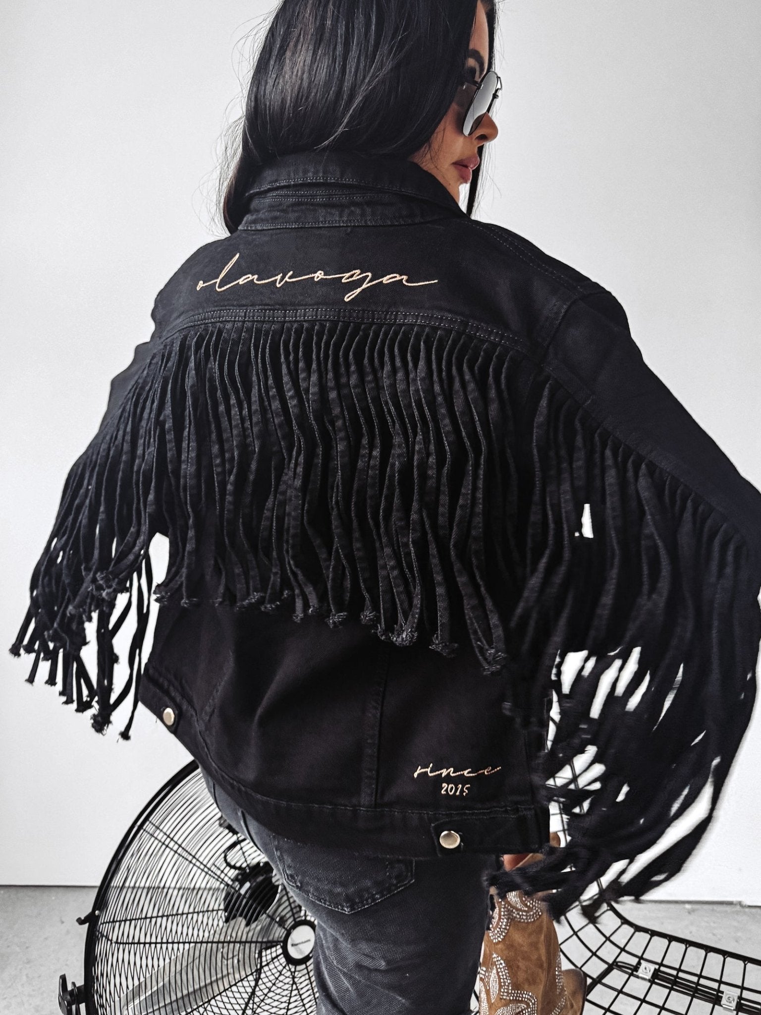 O la voga Sanil Jeans Jacket Western Style - Valentina Boutique