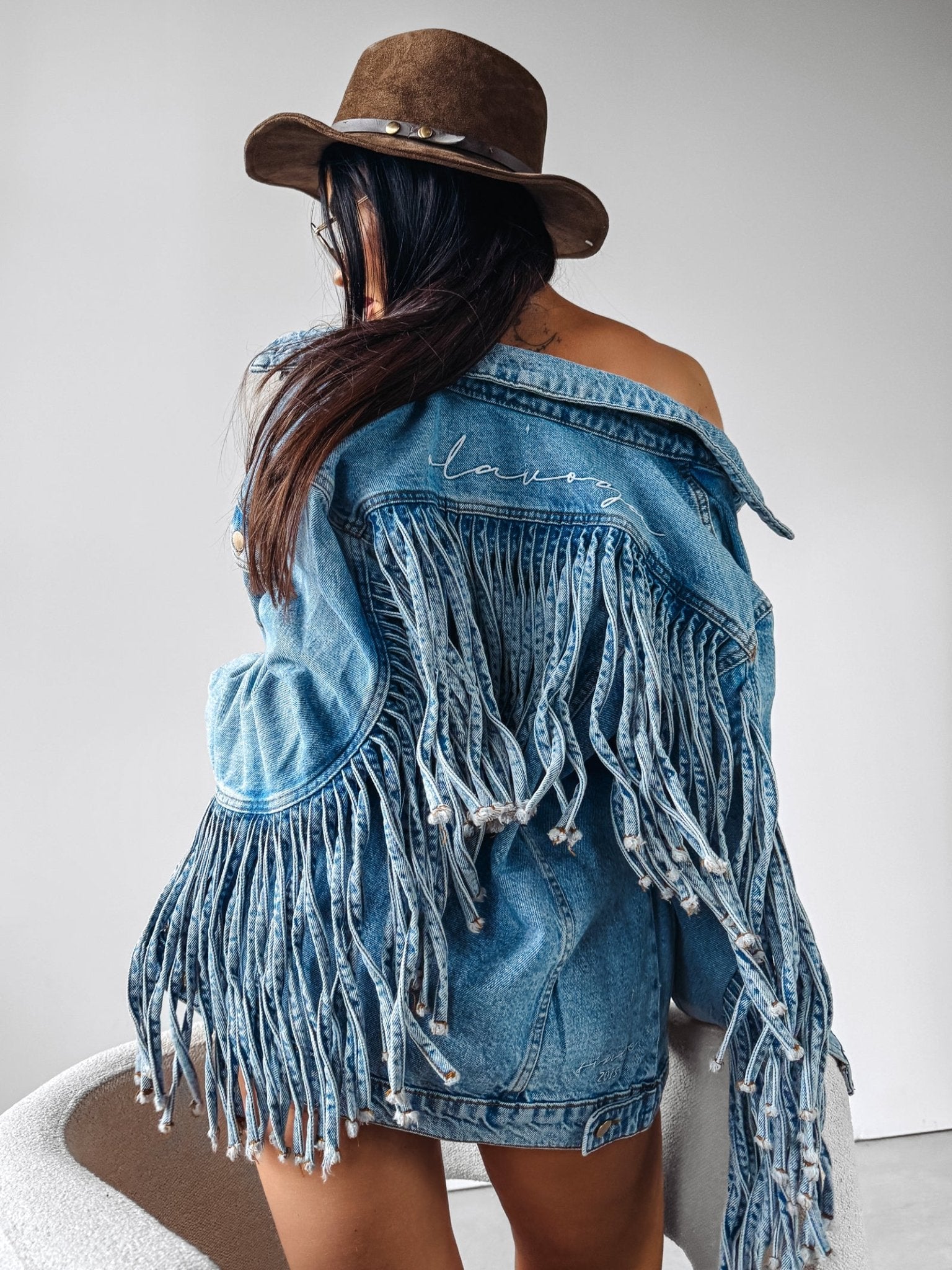 O la voga Sanil Jeans Jacket Western Style - Valentina Boutique
