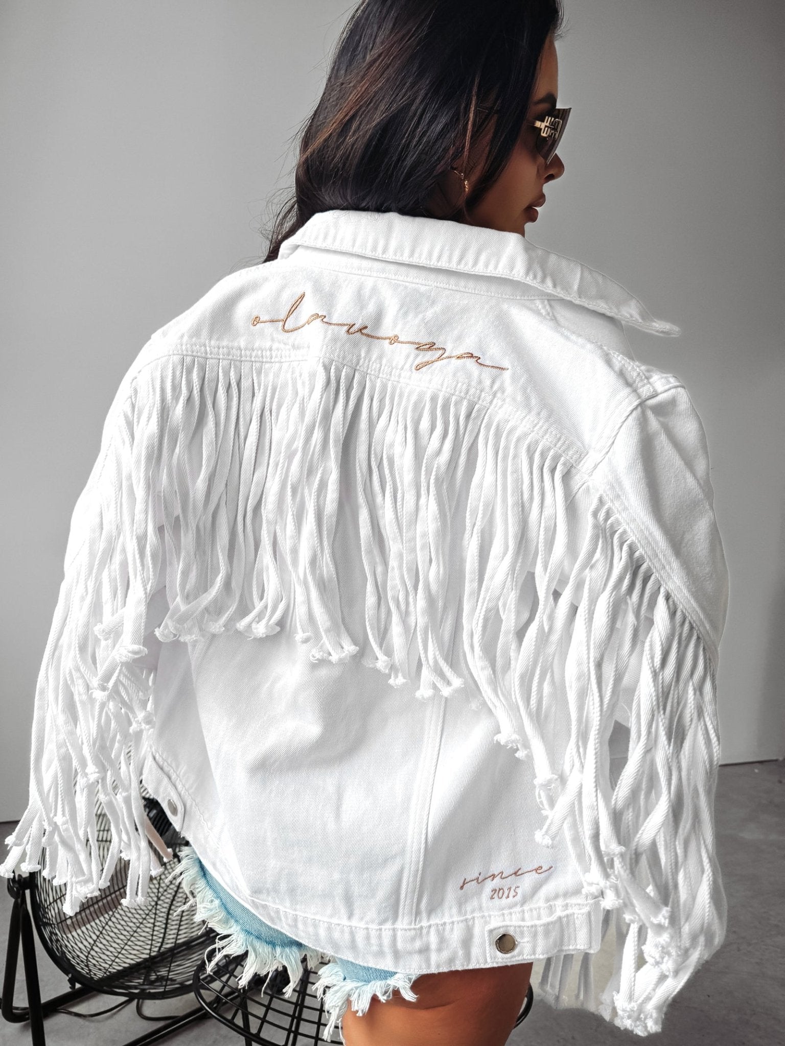 O la voga Sanil Jeans Jacket Western Style - Valentina Boutique