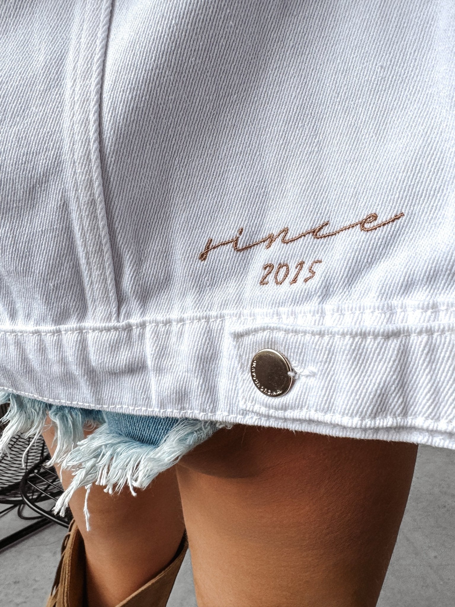 O la voga Sanil Jeans Jacket Western Style - Valentina Boutique