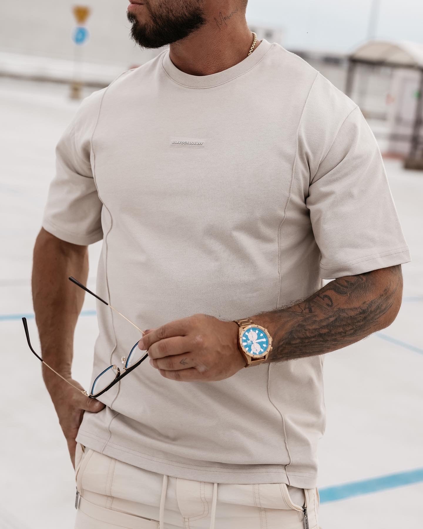 O la voga 'Silver' T-shirt for Men - Valentina Boutique