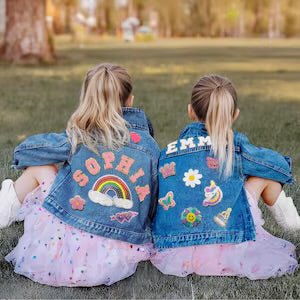 Valentin Kids Fashion Custom Denim Jacke - Valentina Boutique